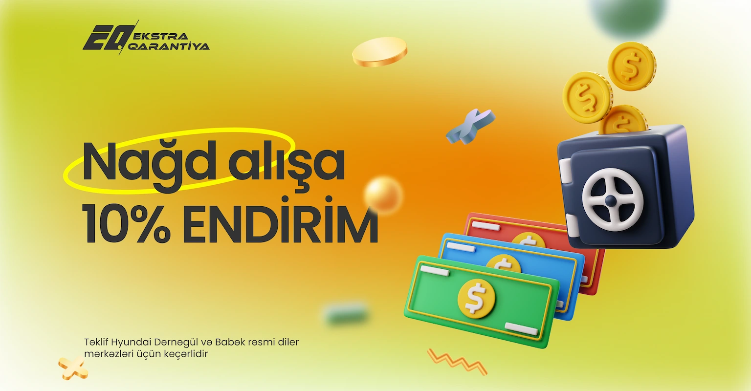 Nağd alışda 10% endirim